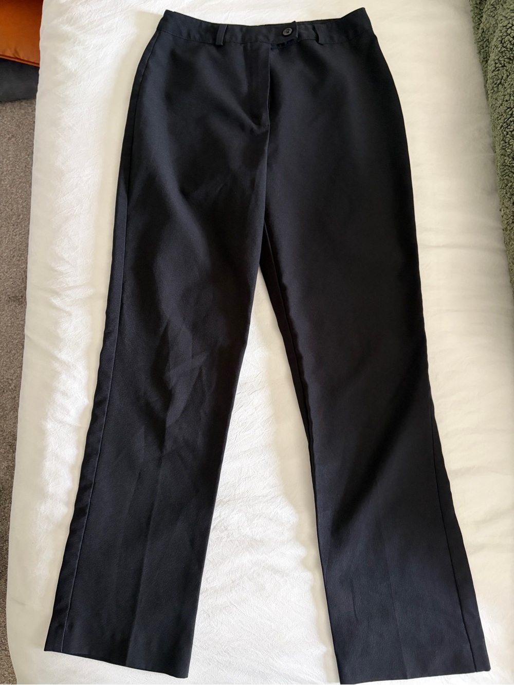Classic Black Women's Straight-Leg Pants